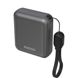 Išorinė baterija Powerbank 10000mAh 22.5W su USB-C ir laidu – pilka