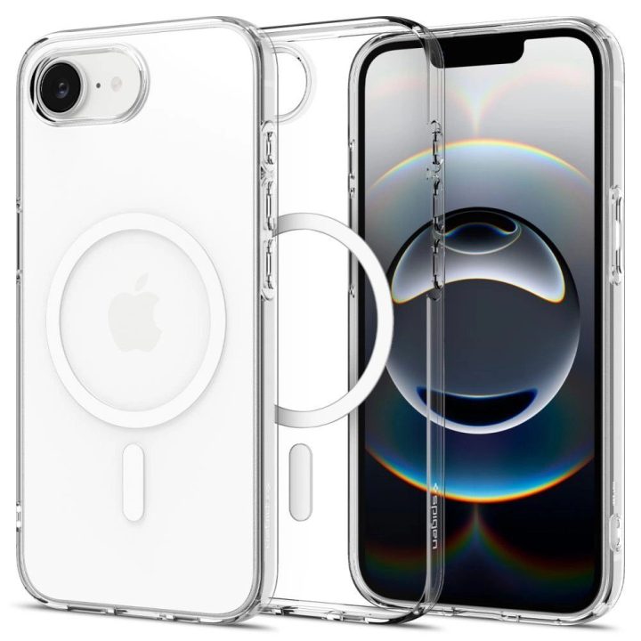 Skaidrus Spigen Liquid Crystal Mag“ dėklas su MagSafe“ iPhone 16