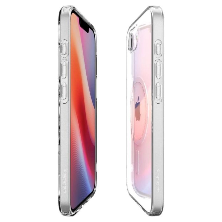 Skaidrus Spigen Liquid Crystal Mag“ dėklas su MagSafe“ iPhone 16