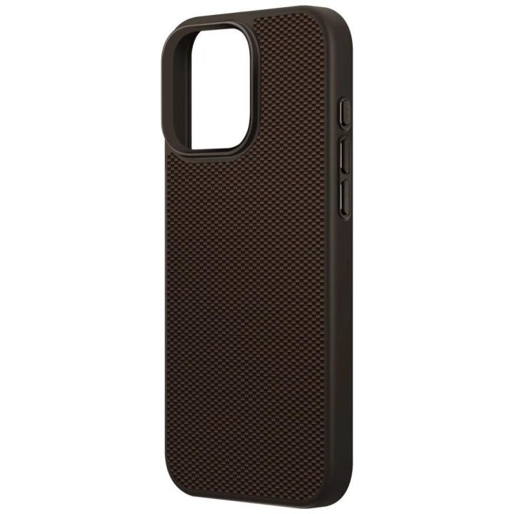 Uniq Keva Air Magclick magnetinis dėklas GripFit“ iPhone 16 Pro, rudas