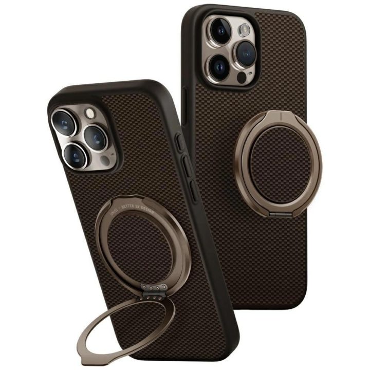 Uniq Keva Air Magclick magnetinis dėklas iPhone 16 Pro Max – rudas