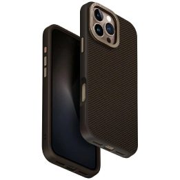 Uniq Keva Max magnetinis įkrovimo dėklas-su stovu iPhone 16 Pro Max, rudas