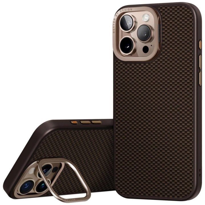 Uniq Keva Max magnetinis įkrovimo dėklas-su stovu iPhone 16 Pro Max, rudas