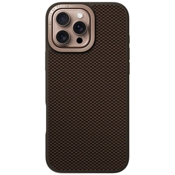 Uniq Keva Max magnetinis įkrovimo dėklas-su stovu iPhone 16 Pro Max, rudas