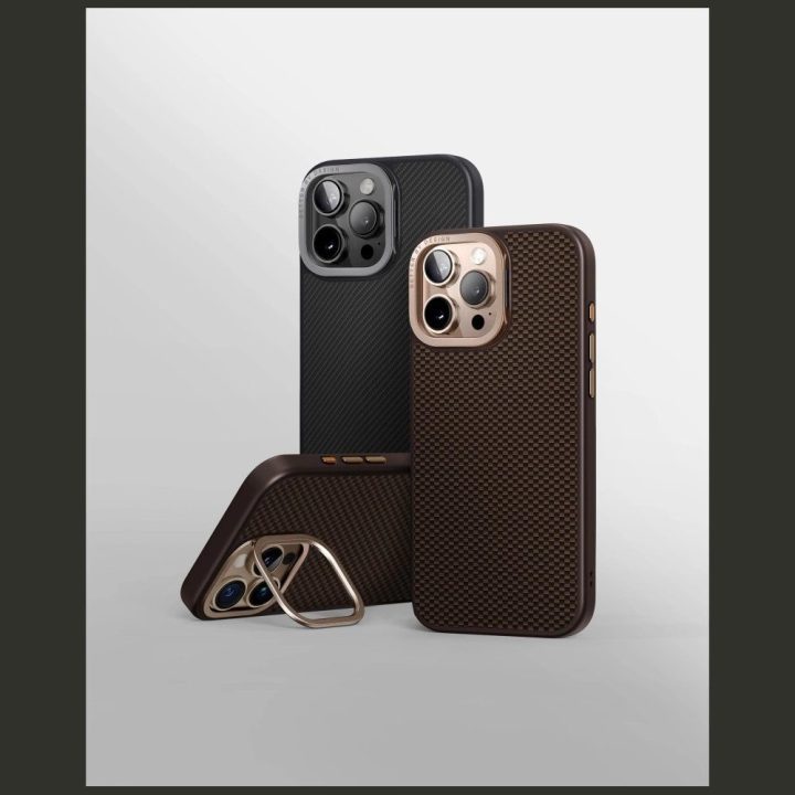 Uniq Keva Max magnetinis įkrovimo dėklas-su stovu iPhone 16 Pro Max, rudas