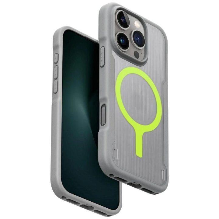Uniq Combat Active MagClick įkrovimo dėklas iPhone 16 Pro – pilkas