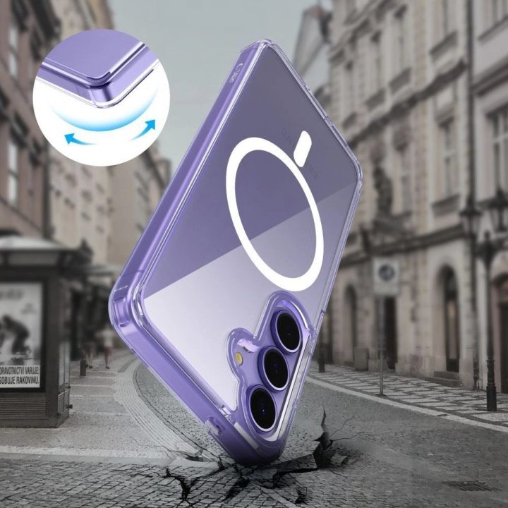 Skaidrus FlexAir Hybrid“ dėklas su MagSafe“ Samsung Galaxy A56 5G