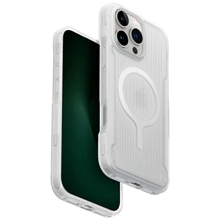 Uniq Combat Active magnetinis įkrovimo dėklas iPhone 16 Pro Max, baltas