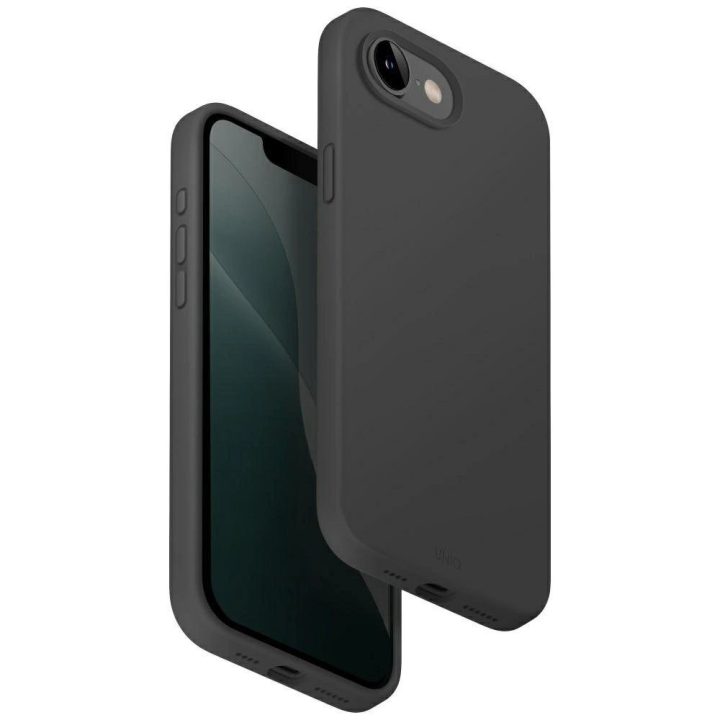 Uniq Lino Magclick magnetinis įkrovimo dėklas iPhone 16e, pilkas
