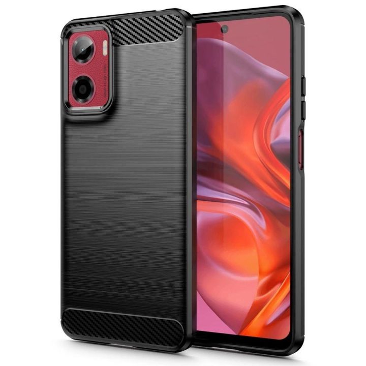 TPUCarbon dėklas Motorola Moto G05 / E15 – juodas