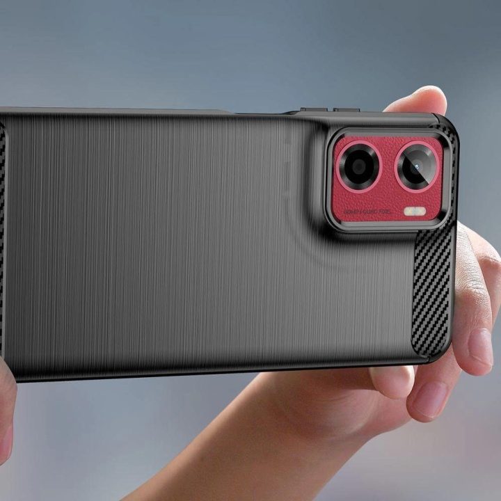 TPUCarbon dėklas Motorola Moto G05 / E15 – juodas