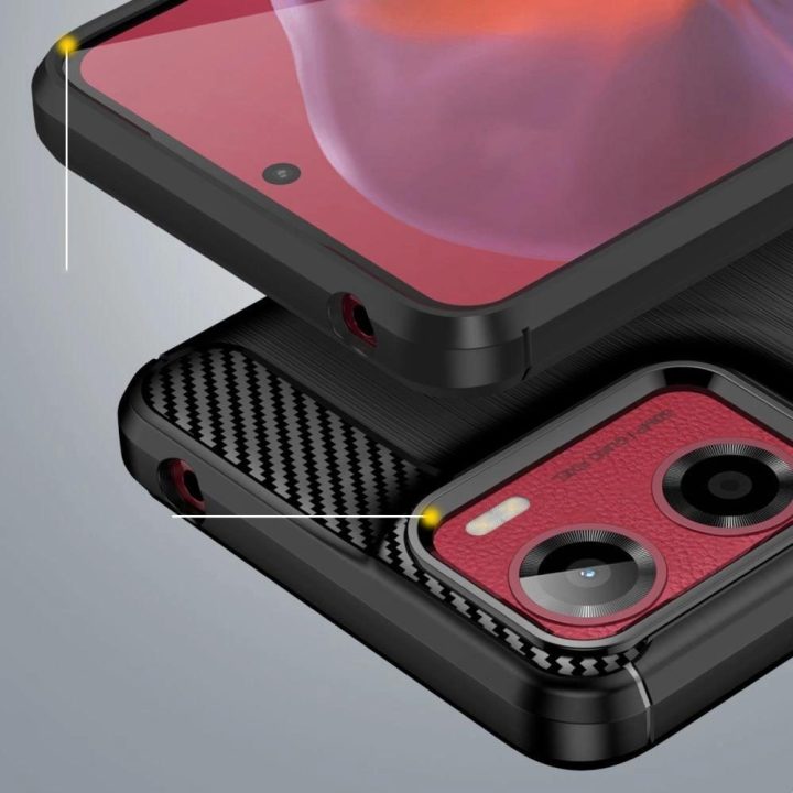 TPUCarbon dėklas Motorola Moto G05 / E15 – juodas