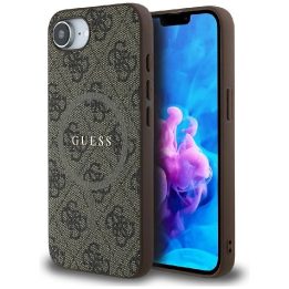 Guess 4G rudos spalvos MagSafe dėklas iPhone 16e