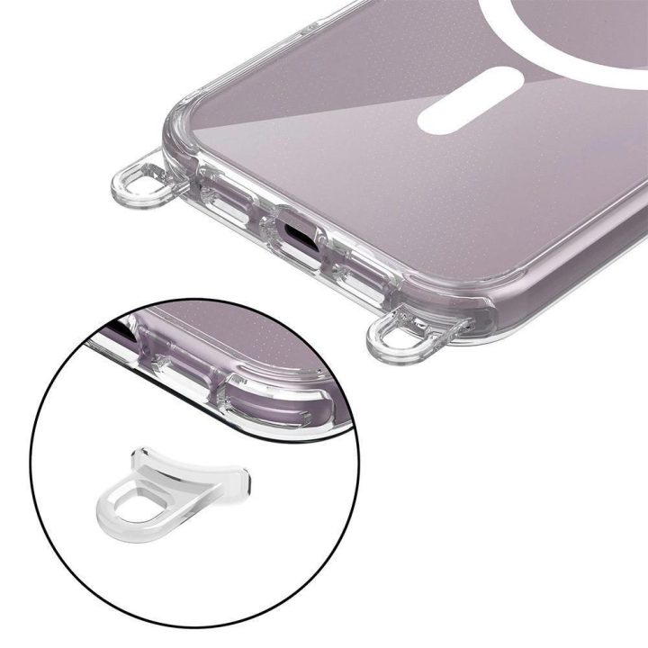 FlexAir Chain MagSafe dėklas iPhone 16 – juoda/smėlio