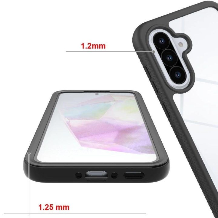 Apsauginis dėklas Defense“ Samsung Galaxy A36/A56 5G, juodas