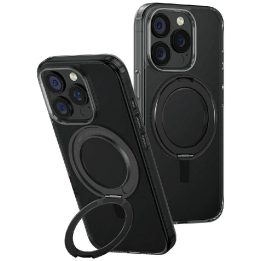 Uniq Swivix 360° pasukamas dėklas su stovu iPhone 16 Pro – juodas