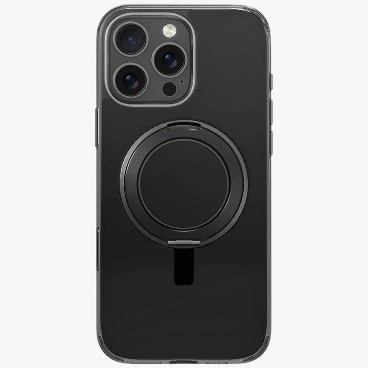 Uniq Swivix 360° pasukamas dėklas su stovu iPhone 16 Pro – juodas
