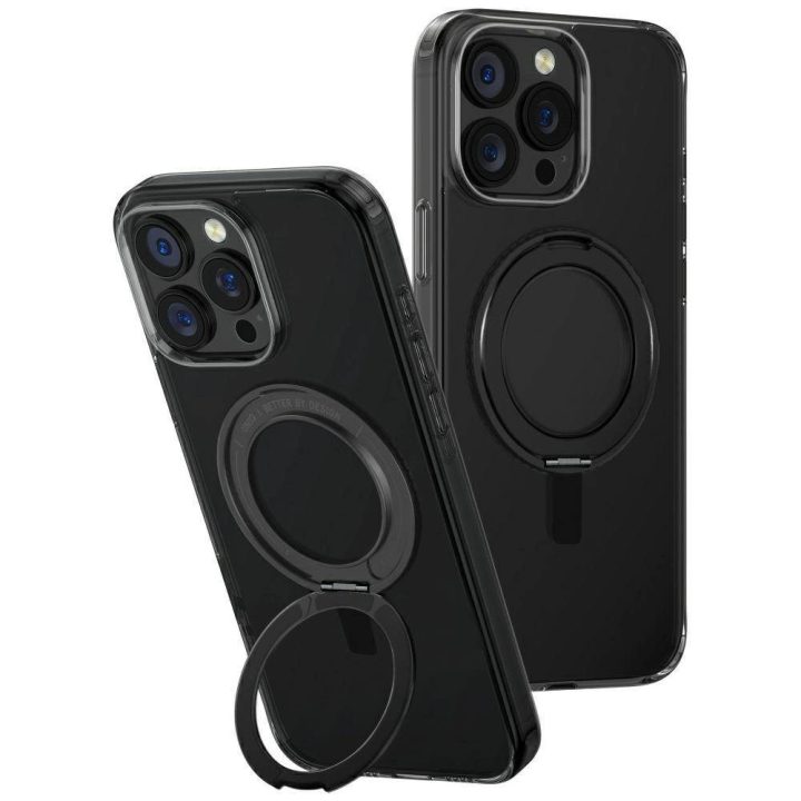 Uniq Swivix 360° besisukantis dėklas su atrama iPhone 16 Pro Max, juodas