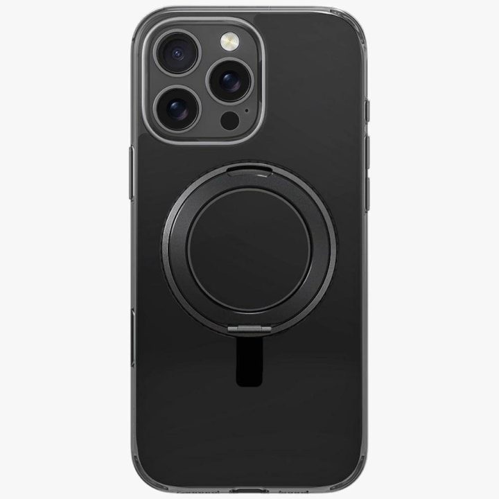 Uniq Swivix 360° besisukantis dėklas su atrama iPhone 16 Pro Max, juodas