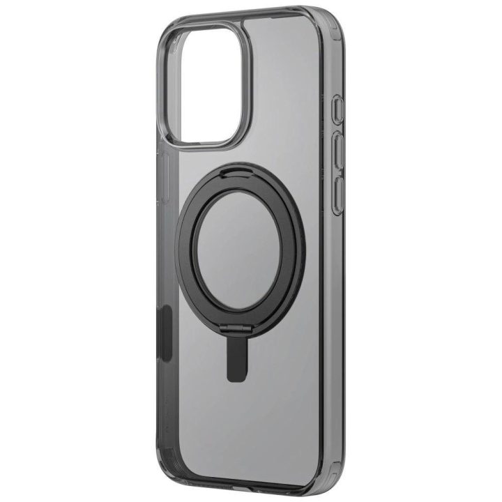 Uniq Swivix 360° besisukantis dėklas su atrama iPhone 16 Pro Max, juodas