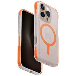 Uniq Combat Active Magclick įkrovimo dėklas iPhone 16 Pro – oranžinis