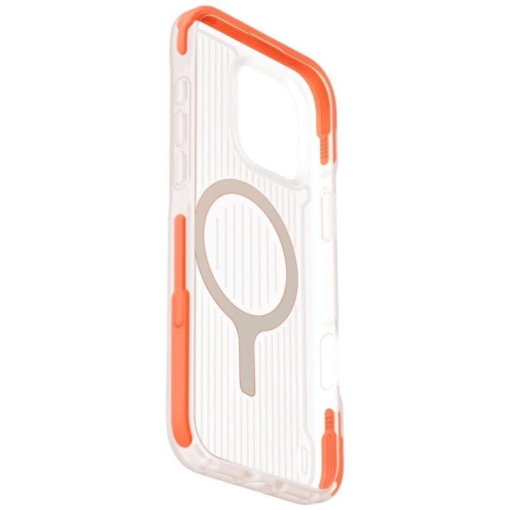 Uniq Combat Active Magclick įkrovimo dėklas iPhone 16 Pro – oranžinis