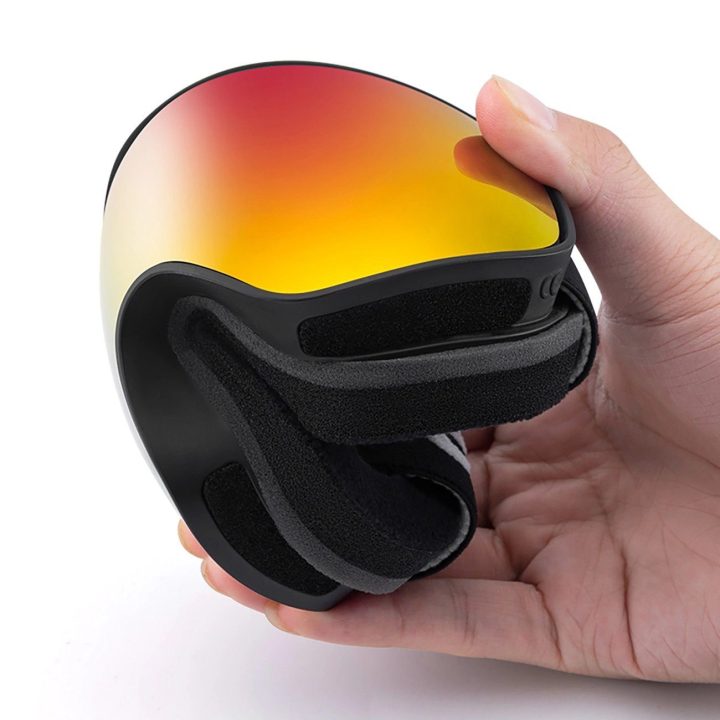 Vaikiški juodi slidinėjimo akiniai Qunature (M/L)