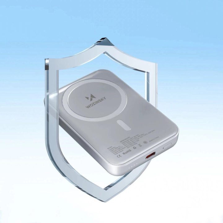 Magnetinė išorinė baterija 10,000 mAh – balta
