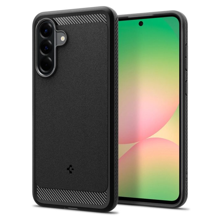 Spigen Rugged Armor apsauginis dėklas, juodas – Samsung Galaxy A56 5G