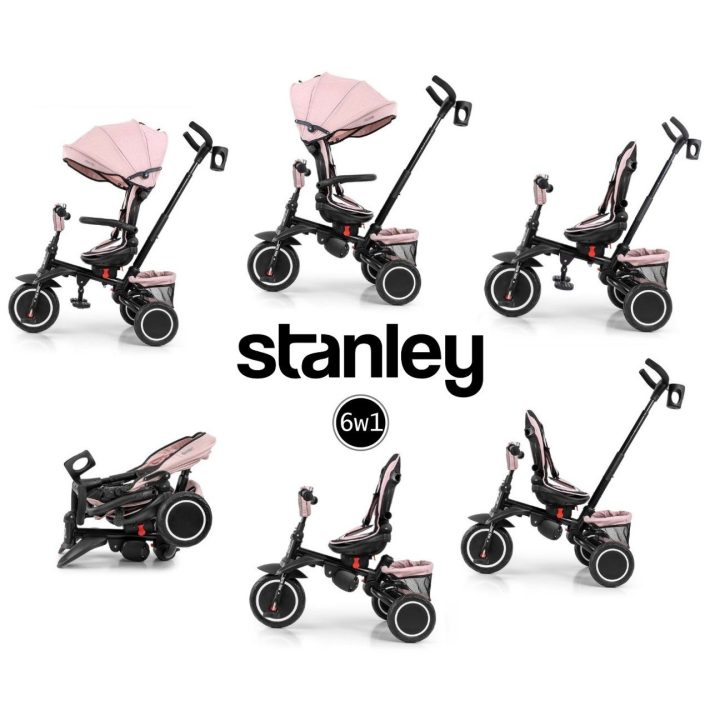 Triratukas Milly Mally Stanley Rubber, rožinis