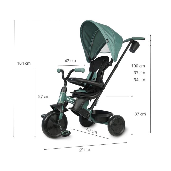 Triratukas Qplay Elite Platinum, žalias