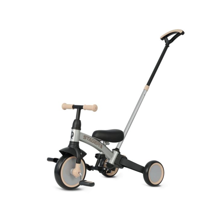 Triratukas vaikams Milly Mally Stager 3in1, sidabrinis