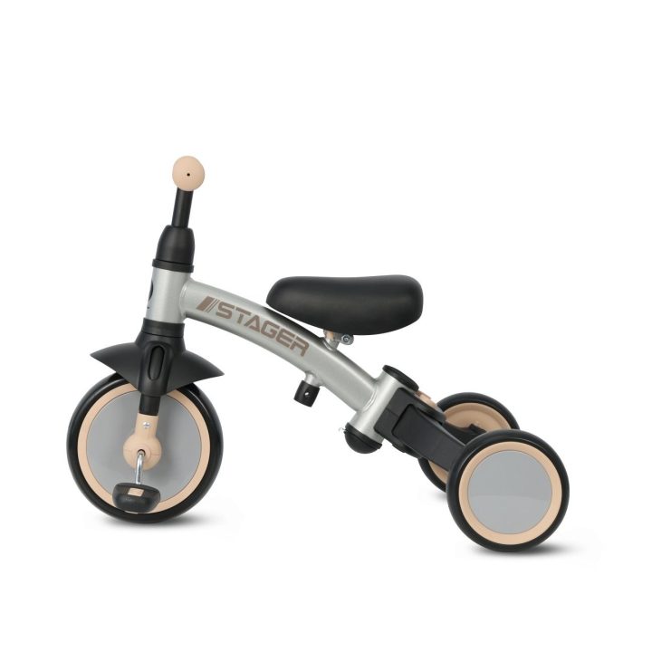 Triratukas vaikams Milly Mally Stager 3in1, sidabrinis
