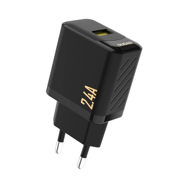 A23 2.4A USB įkroviklis – juodas
