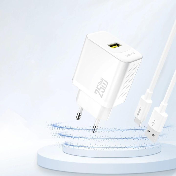 A27S 25W GaN USB įkroviklis – baltas