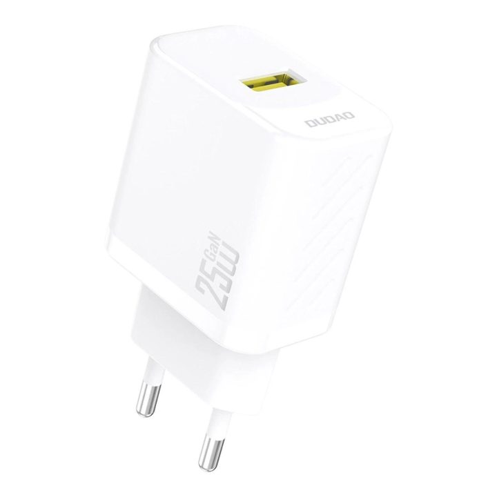 A27S 25W GaN USB įkroviklis – baltas
