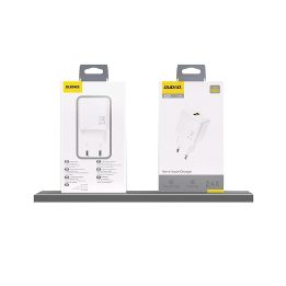 A23 2.4A USB įkroviklis – baltas