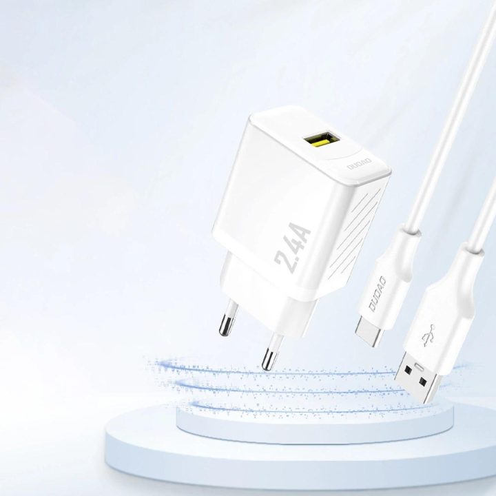 A23 2.4A USB įkroviklis – baltas