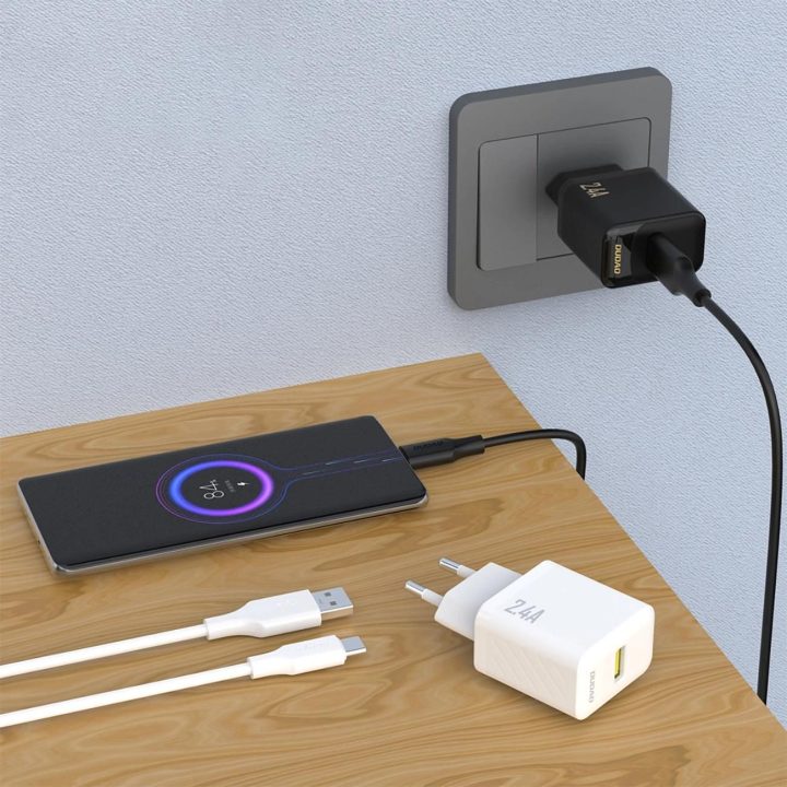 A23 2.4A USB įkroviklis – baltas