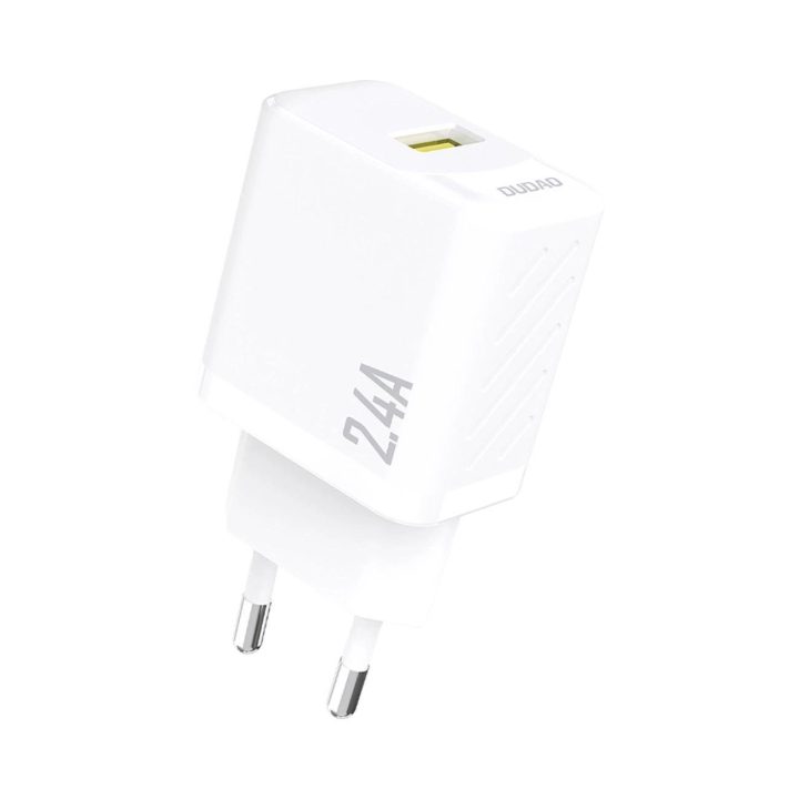 A23 2.4A USB įkroviklis – baltas