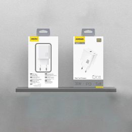 30W GaN USB-C sieninis įkroviklis (baltas)