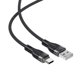 Acefast C11-04 USB-A į USB-C 3A kabelis 1,2 m, magnetinis, juodas