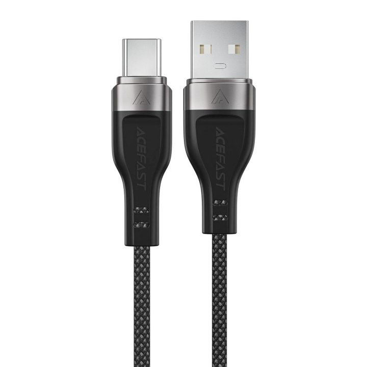 Acefast C11-04 USB-A į USB-C 3A kabelis 1,2 m, magnetinis, juodas