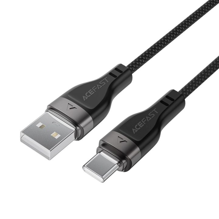 Acefast C11-04 USB-A į USB-C 3A kabelis 1,2 m, magnetinis, juodas