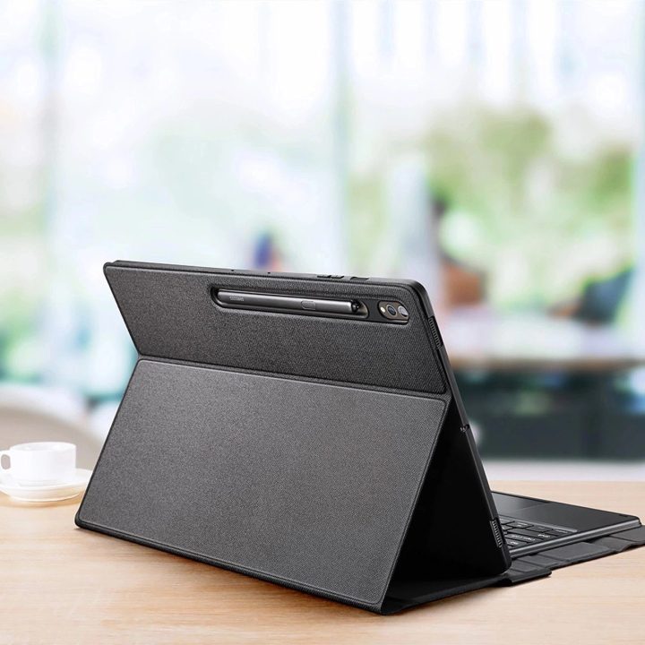 Bluetooth klaviatūros dėklas Samsung Tab S9 Ultra, juodas
