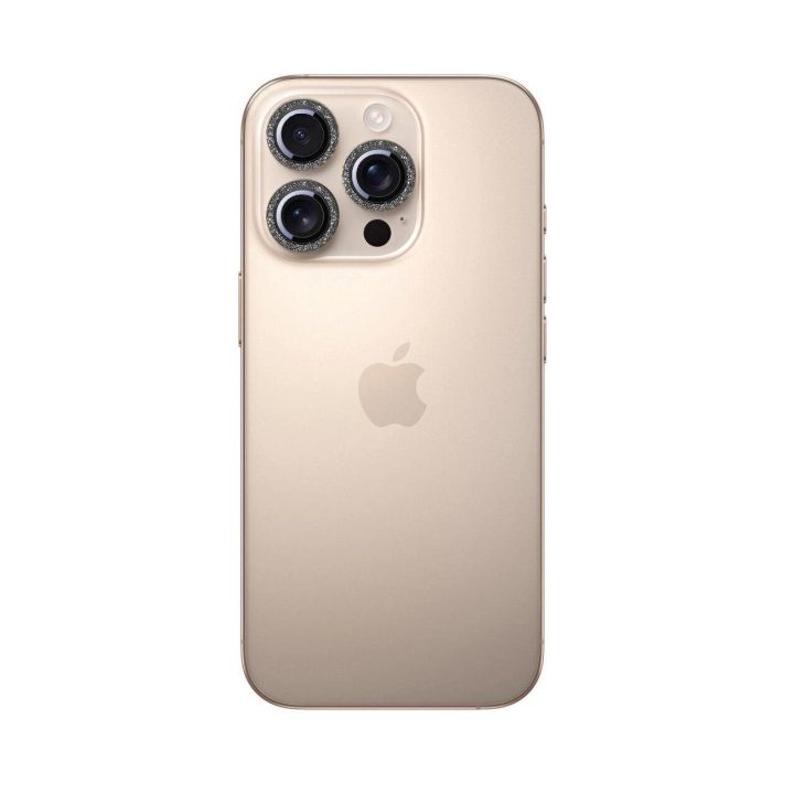 Grūdintas stiklas “ iPhone 16 Pro/16 Pro Max kameroms – juodas