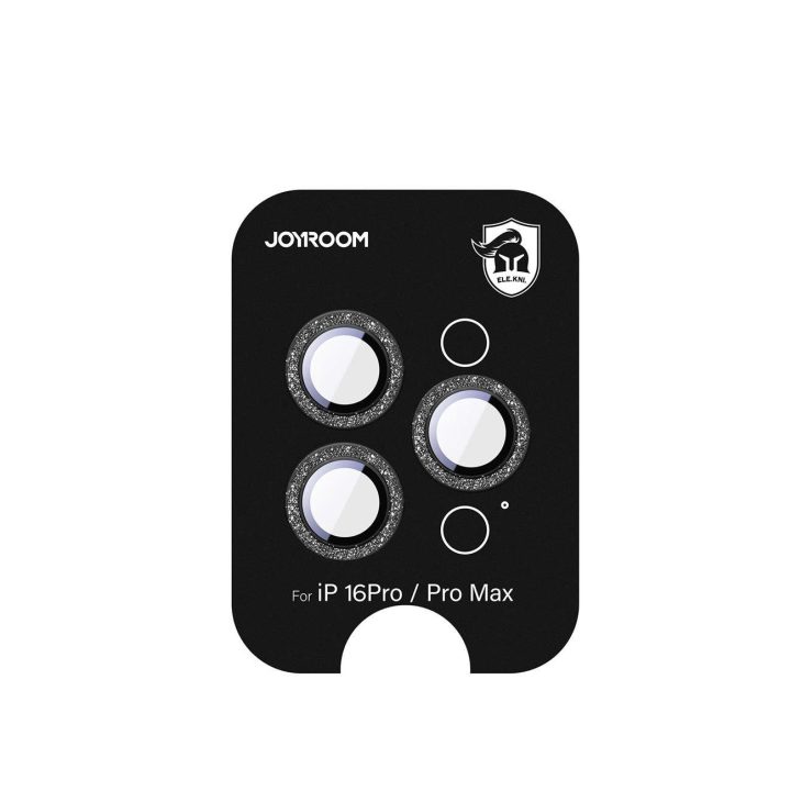 Grūdintas stiklas “ iPhone 16 Pro/16 Pro Max kameroms – juodas