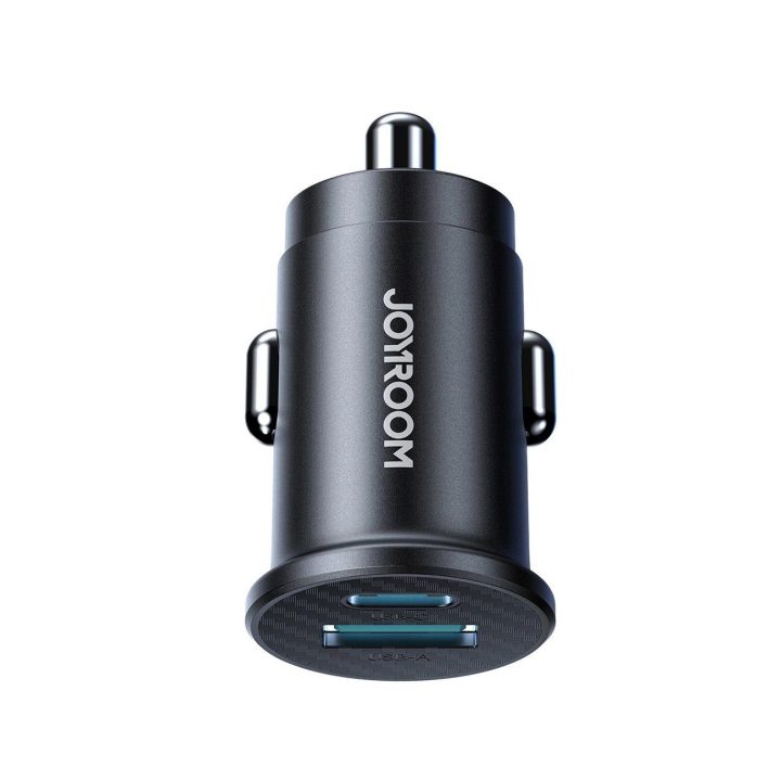 mini 15W automobilinis įkroviklis (juodas)