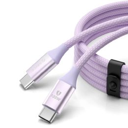 Orico CDX 100W 5A USB-C į USB-C įkrovimo kabelis, 1 m, violetinis