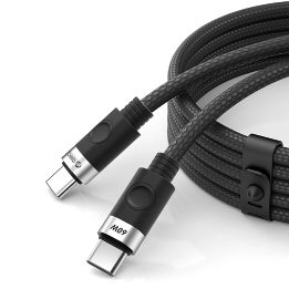 Orico 60W USB-C į USB-C įkrovimo laidas, 1 m, juodas